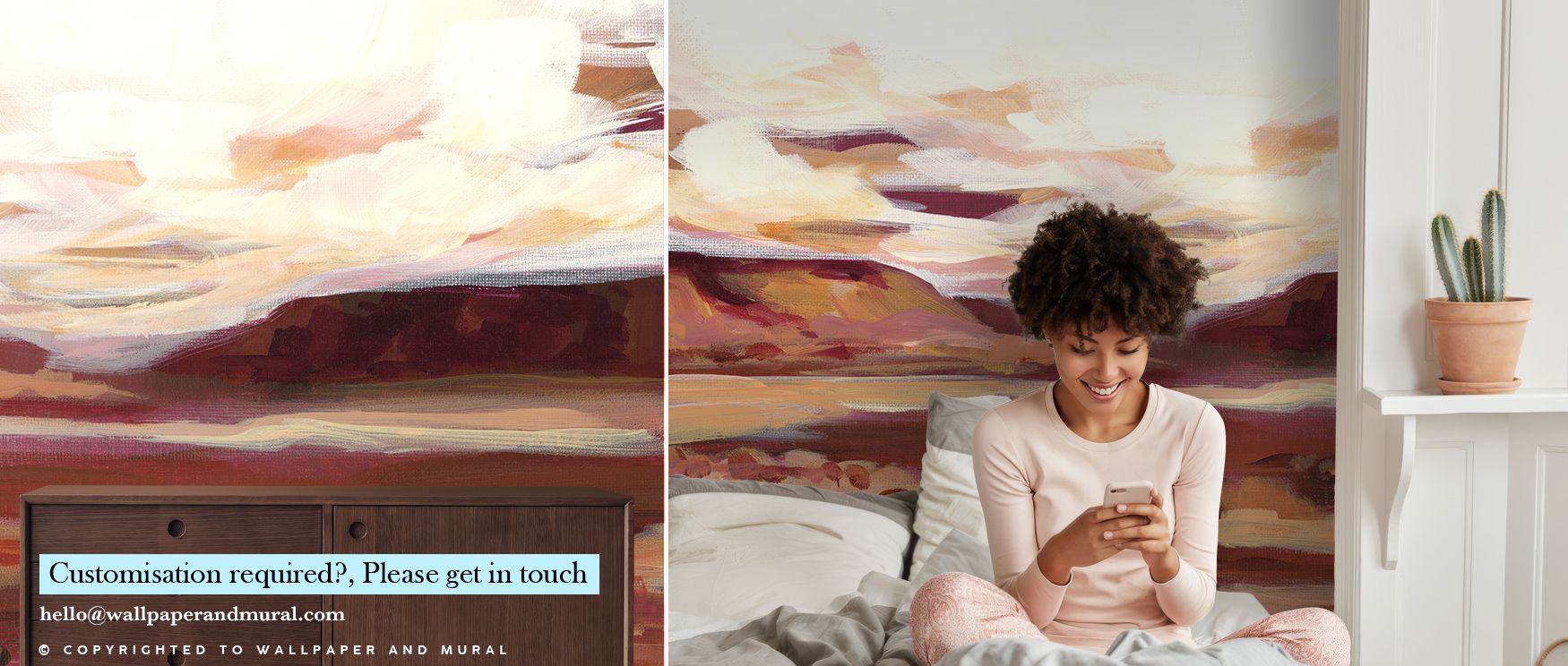 a-cozy-bedroom-featuring-beige-wallpaper-with-abstract-warm-tones-paired-with-white-bedding-and-a-potted-cactus-ideal-for-beige-wallpaper-color-pairing A cozy bedroom featuring beige wallpaper with abstract warm tones, paired with white bedding and a potted cactus, ideal for Beige Wallpaper Color Pairing.