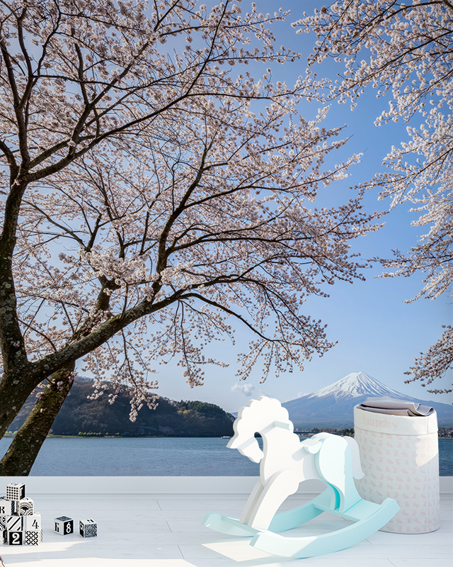 japandi-wallpaper-with-japanese-zen-influence-showcasing-cherry-blossoms-and-mount-fuji-creating-a-calming-serene-space Japandi wallpaper with Japanese Zen influence, showcasing cherry blossoms and Mount Fuji, creating a calming, serene space.