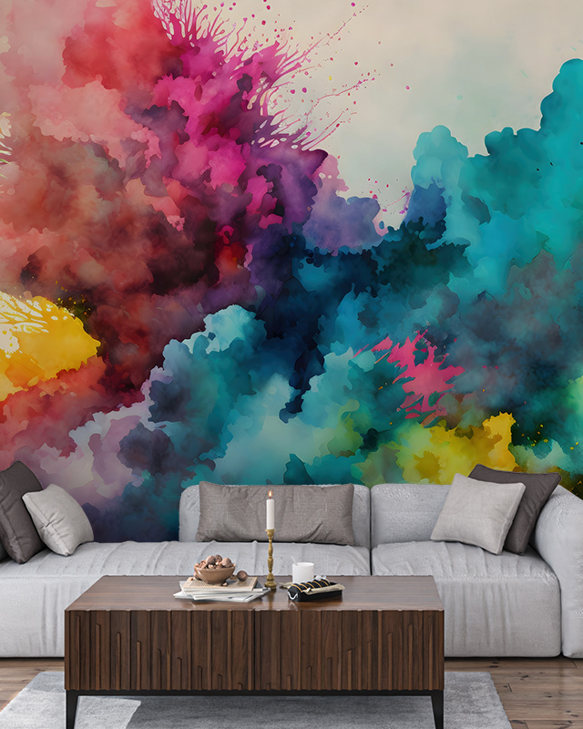 vibrant-abstract-watercolor-mural-with-bold-splashes-of-color-providing-creative-office-wallpaper-ideas-for-productivity Vibrant abstract watercolor mural with bold splashes of color, providing creative office wallpaper ideas for productivity.