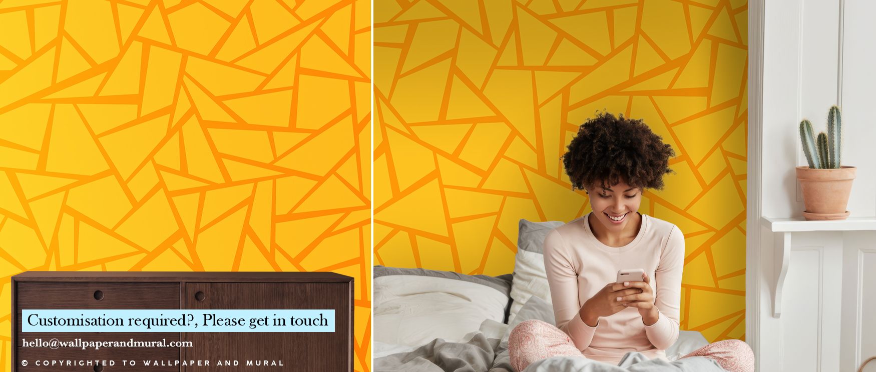 a-geometric-vibrant-yellow-wallpaper-with-abstract-patterns-perfect-for-creating-bright-wallpaper-on-accent-walls A geometric, vibrant yellow wallpaper with abstract patterns, perfect for creating bright wallpaper on accent walls.