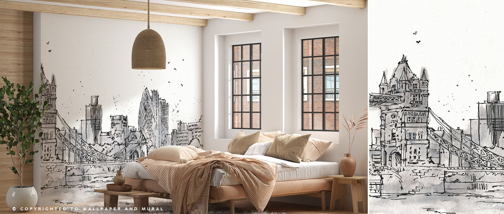 a-sketch-style-wallpaper-of-a-city-s-skyline-featuring-iconic-buildings-and-a-bridge-ideal-urban-wallpaper-for-different-room-types A sketch-style wallpaper of a city's skyline featuring iconic buildings and a bridge, ideal urban wallpaper for different room types.