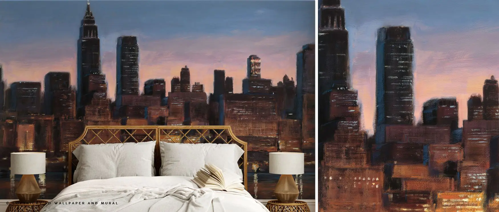 a-softly-lit-city-skyline-at-dusk-showcasing-modern-urban-wallpaper-trends-with-warm-tones-and-textured-details A softly lit city skyline at dusk, showcasing modern urban wallpaper trends with warm tones and textured details.