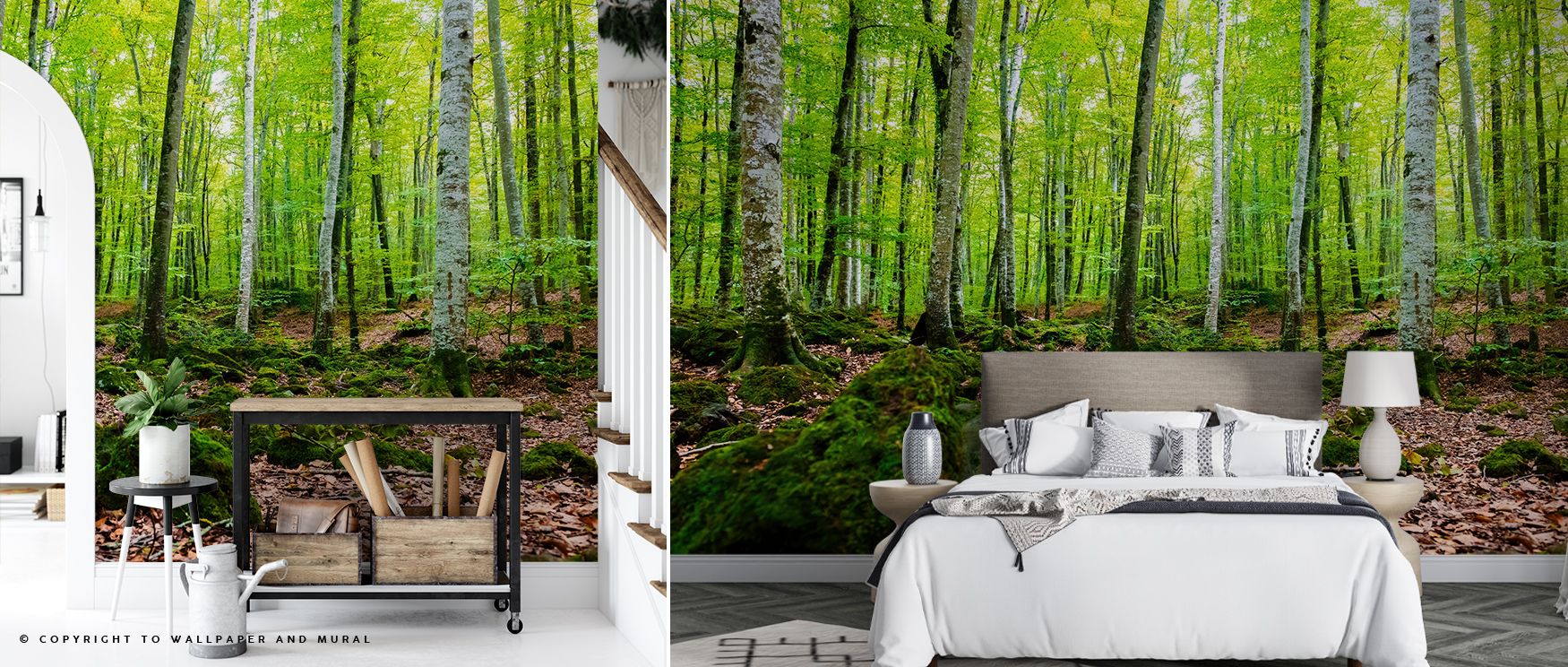 a-vibrant-forest-scene-with-lush-green-trees-perfect-as-bright-wallpaper-for-different-design-styles-and-interiors A vibrant forest scene with lush green trees, perfect as bright wallpaper for different design styles and interiors.