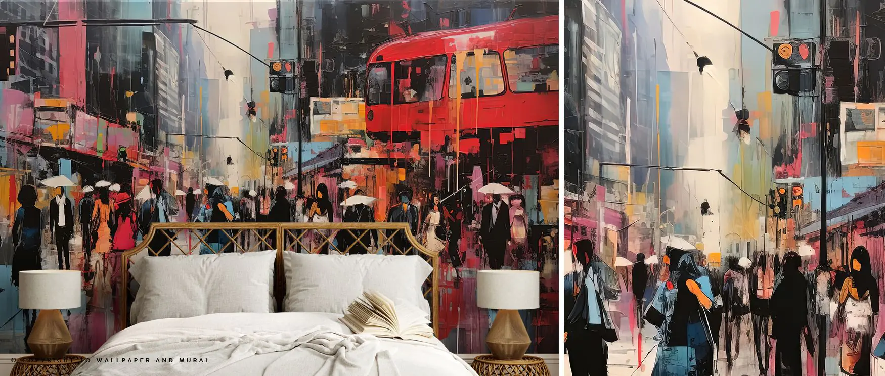 vibrant-city-street-scene-with-a-red-bus-and-bustling-pedestrians-showcasing-bold-modern-urban-wallpaper-trends Vibrant city street scene with a red bus and bustling pedestrians, showcasing bold, modern urban wallpaper trends.