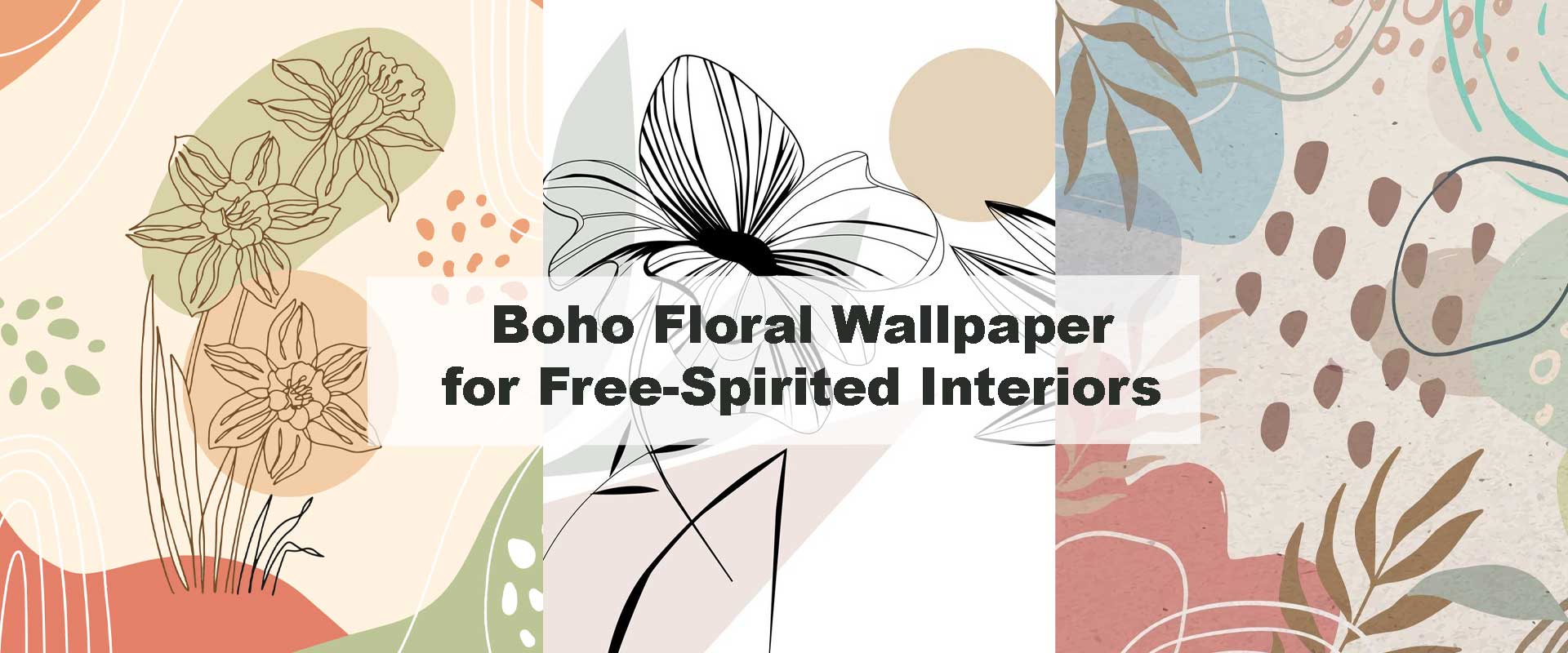 Boho Floral Wallpaper for Free-Spirited Interiors
