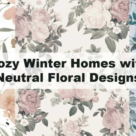 Cozy Winter Homes with Neutral Floral Designs