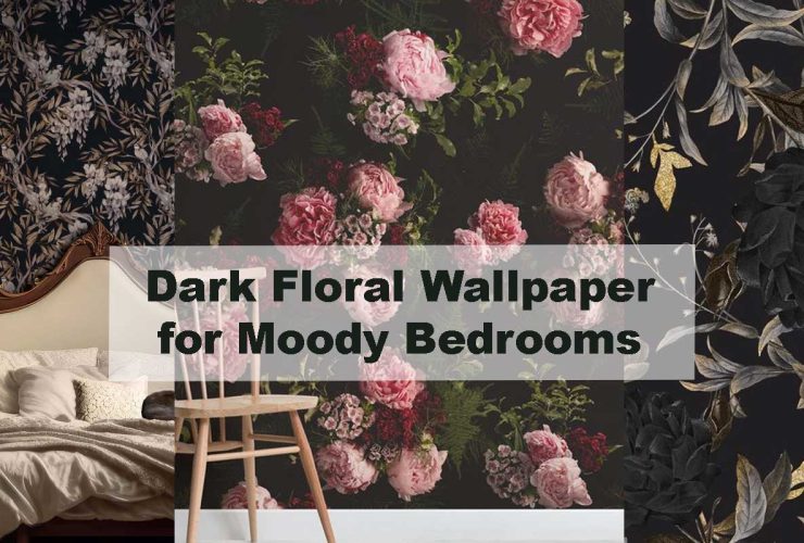 Dark Floral Wallpaper for Moody Bedrooms
