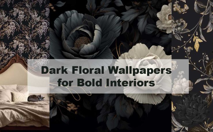 Dark Floral Wallpapers for Bold Interiors