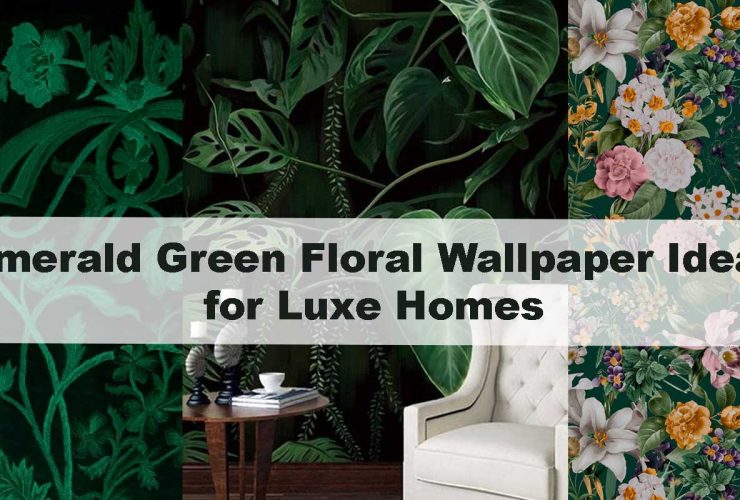 Emerald Green Floral Wallpaper Ideas for Luxe Homes