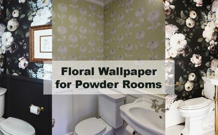Floral Wallpaper for Powder Rooms
