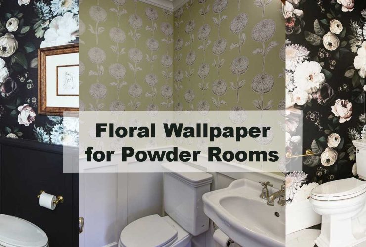 Floral Wallpaper for Powder Rooms