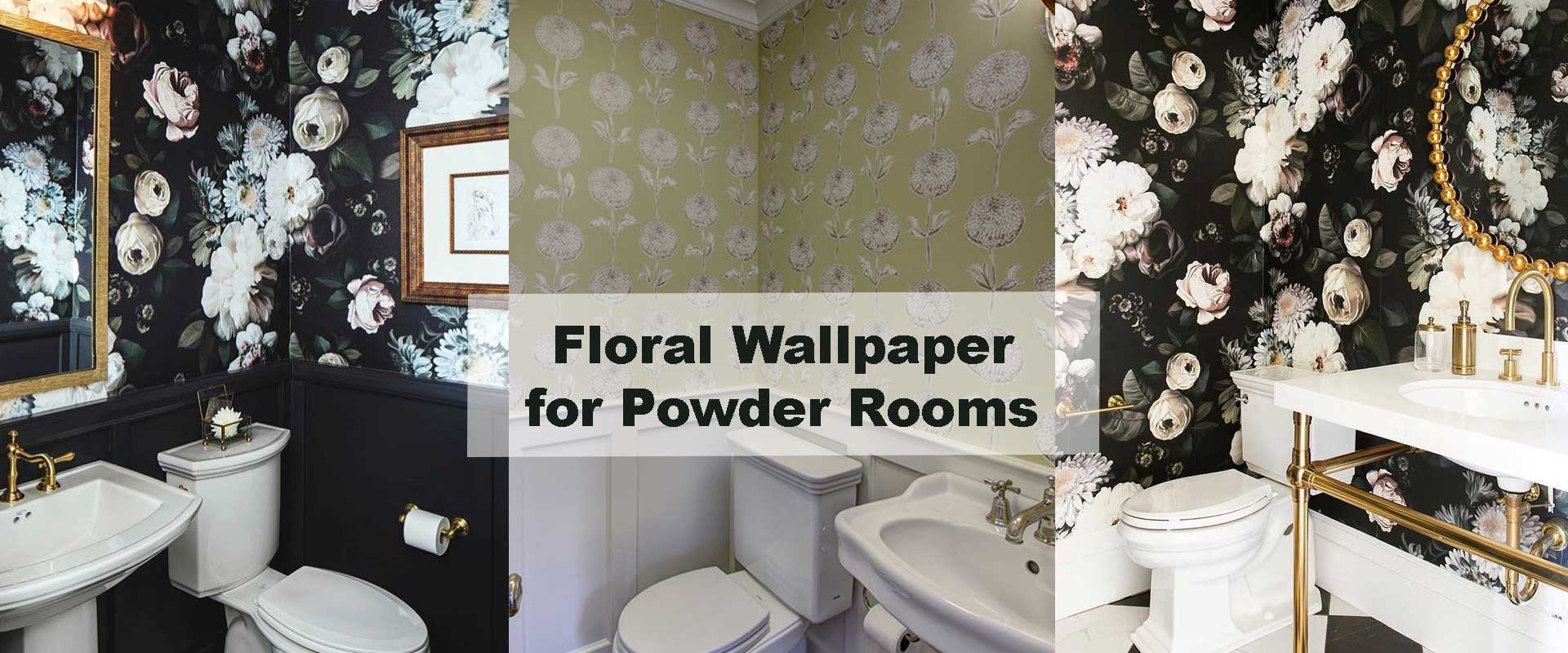 Floral Wallpaper for Powder Rooms