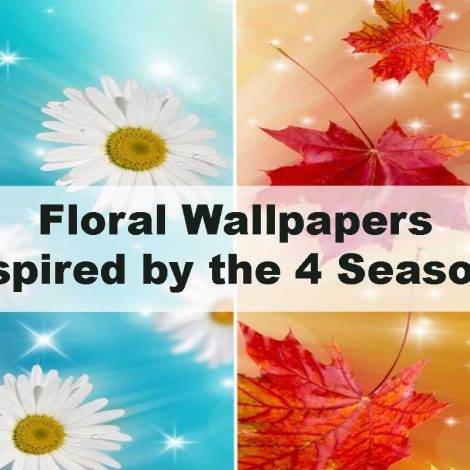 Floral Wallpapers Inspired by the 4 Seasons