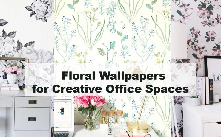 Floral Wallpapers for Creative Office Spaces