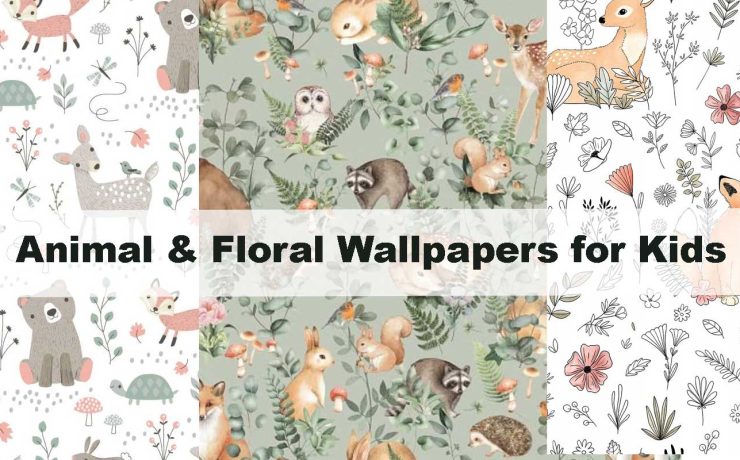 How to Mix Animal & Floral Wallpapers for Kids