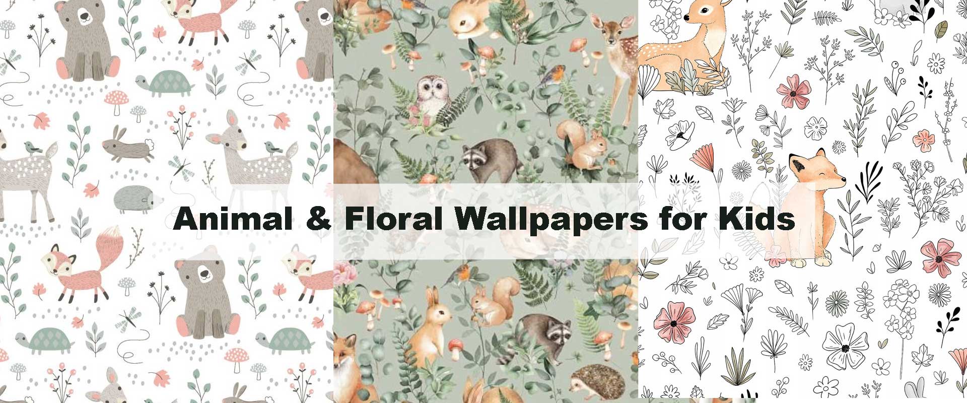 How to Mix Animal & Floral Wallpapers for Kids