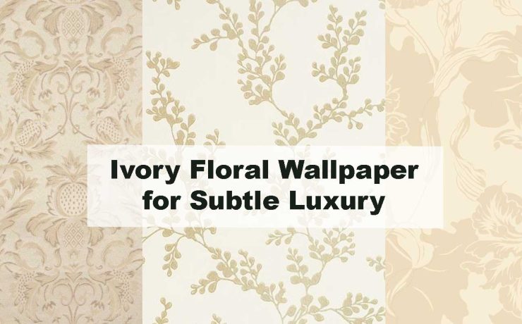 Ivory Floral Wallpaper for Subtle Luxury