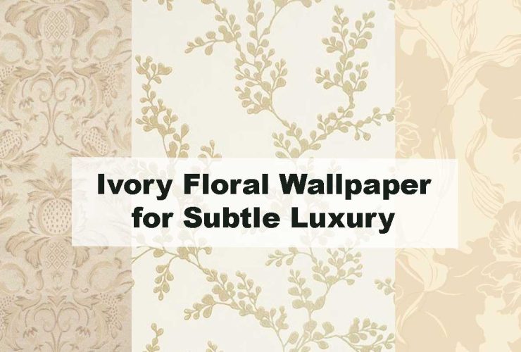 Ivory Floral Wallpaper for Subtle Luxury