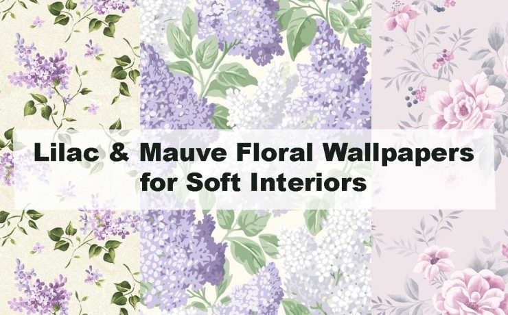 Lilac & Mauve Floral Wallpapers for Soft Interiors
