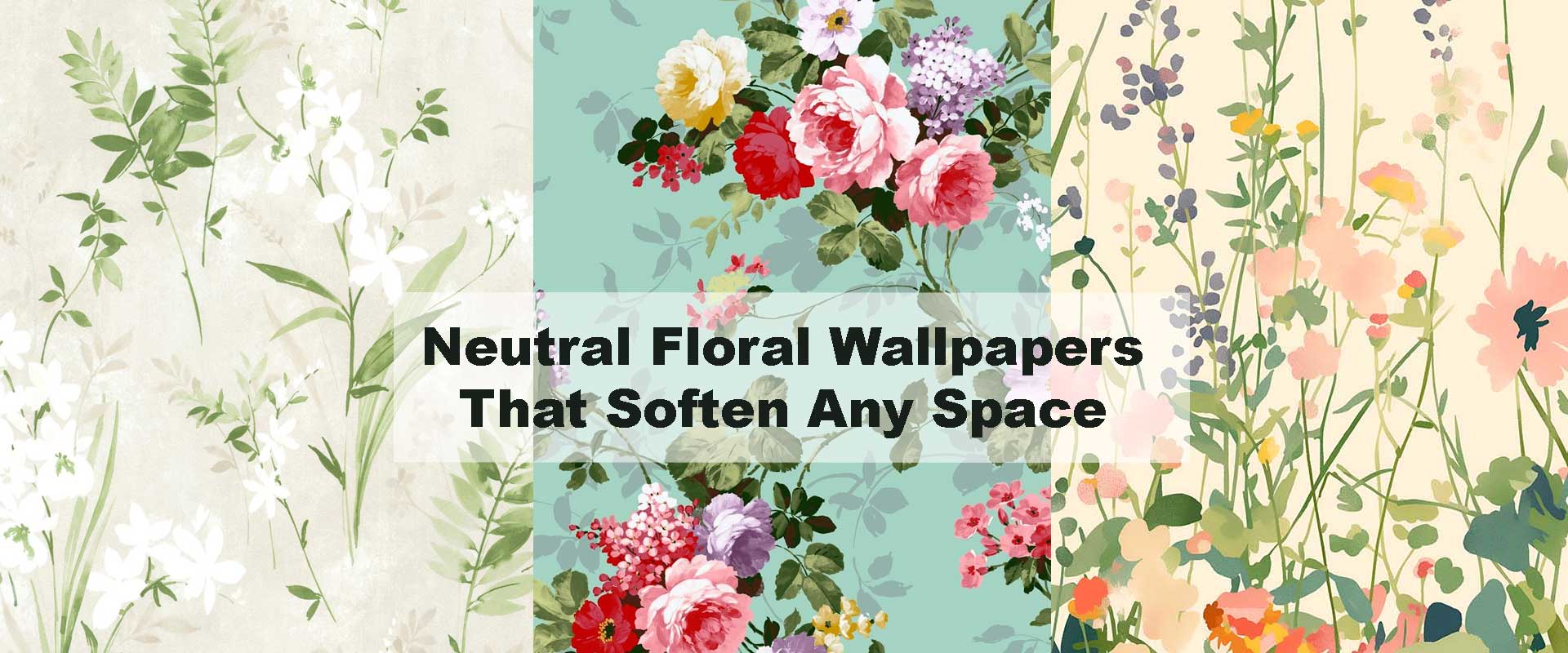 Neutral Floral Wallpapers That Soften Any Space