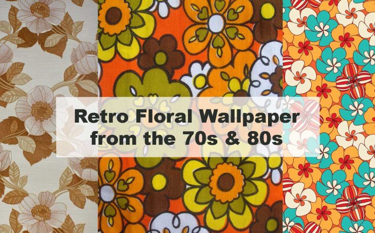 Retro Floral Wallpaper from the 70s & 80s