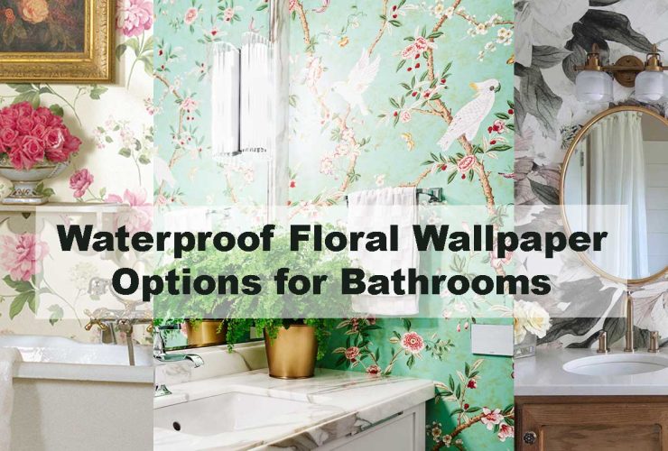 Waterproof Floral Wallpaper Options for Bathrooms