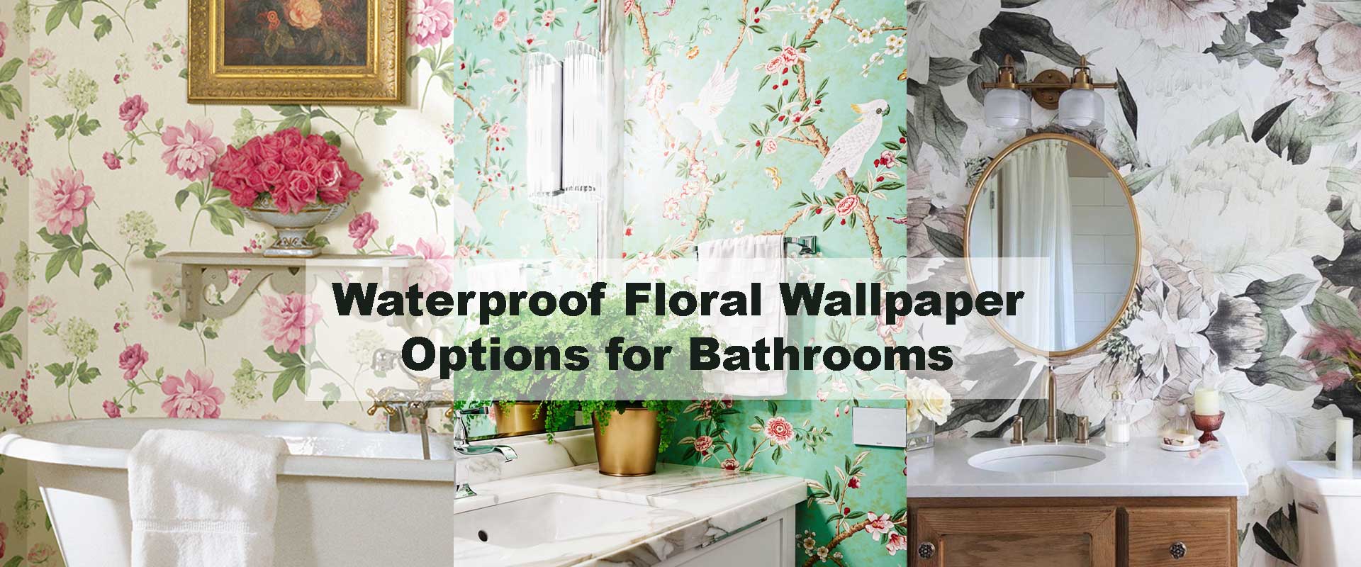 Waterproof Floral Wallpaper Options for Bathrooms