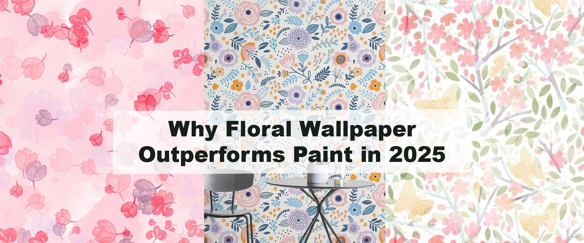 Why Floral Wallpaper Outperforms Paint in 2025