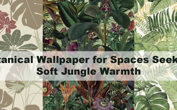 Botanical Wallpaper for Spaces Seeking Soft Jungle Warmth
