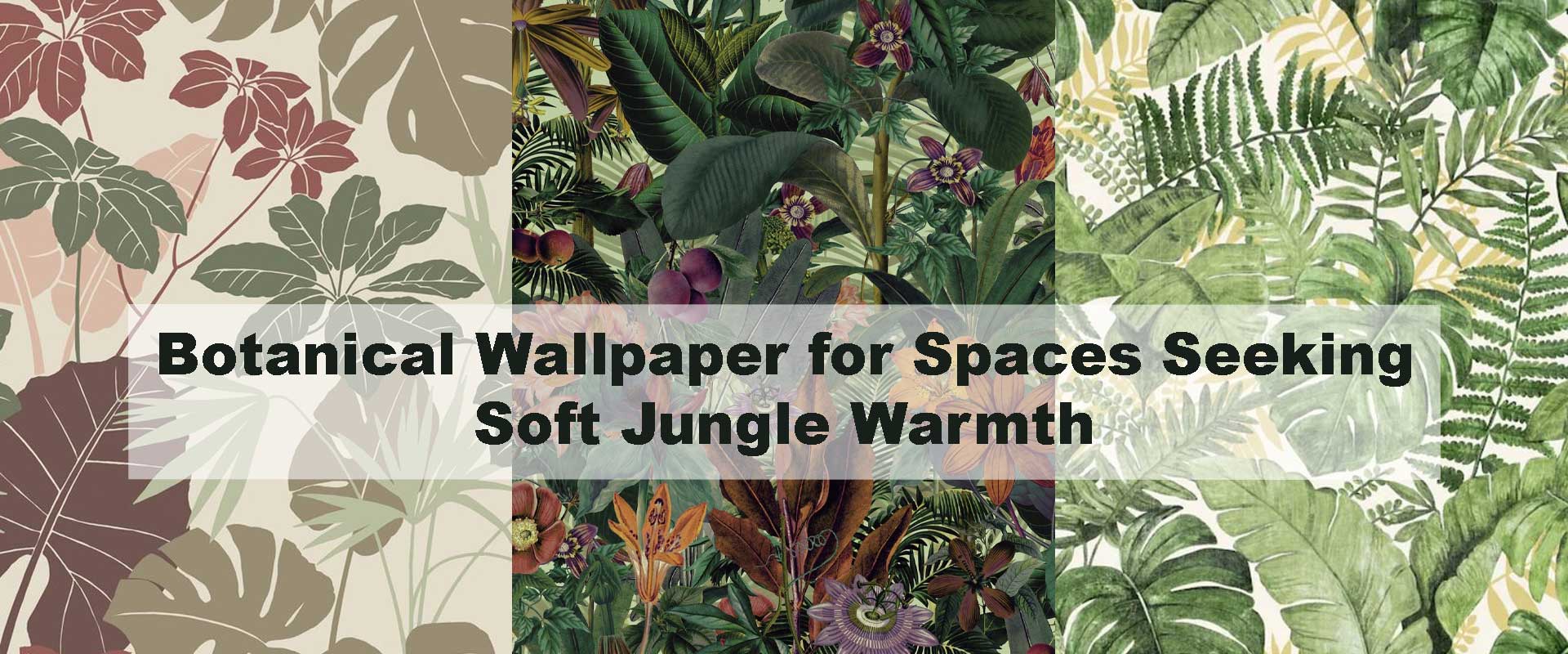 Botanical Wallpaper for Spaces Seeking Soft Jungle Warmth