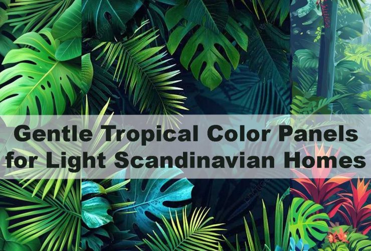 Gentle Tropical Color Panels for Light Scandinavian Homes