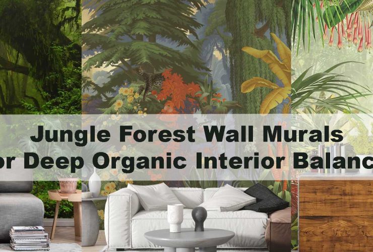 Jungle Forest Wall Murals for Deep Organic Interior Balance