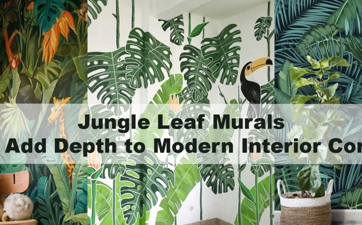 Jungle Leaf Murals That Add Depth to Modern Interior Corners