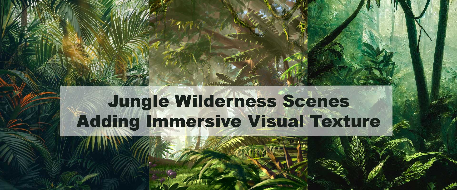 Jungle Wilderness Scenes Adding Immersive Visual Texture