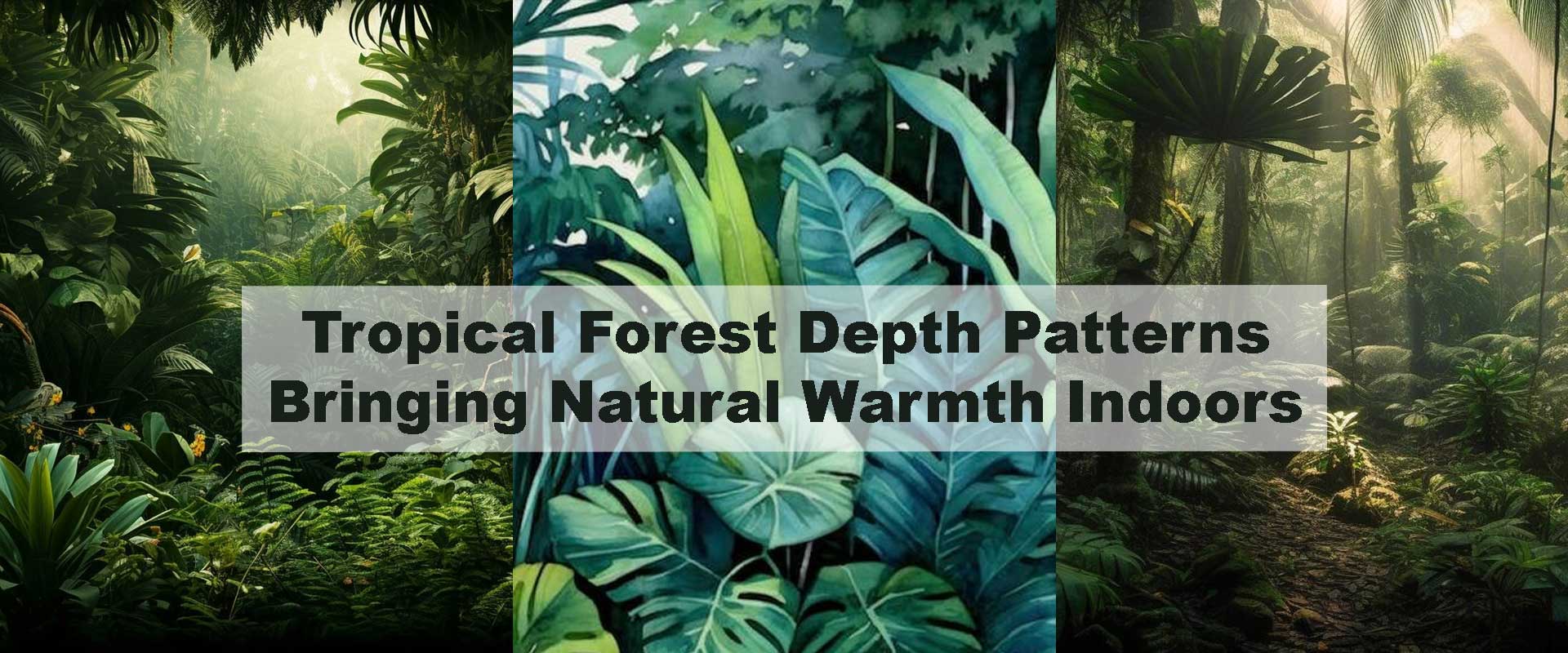 Tropical Forest Depth Patterns Bringing Natural Warmth Indoors