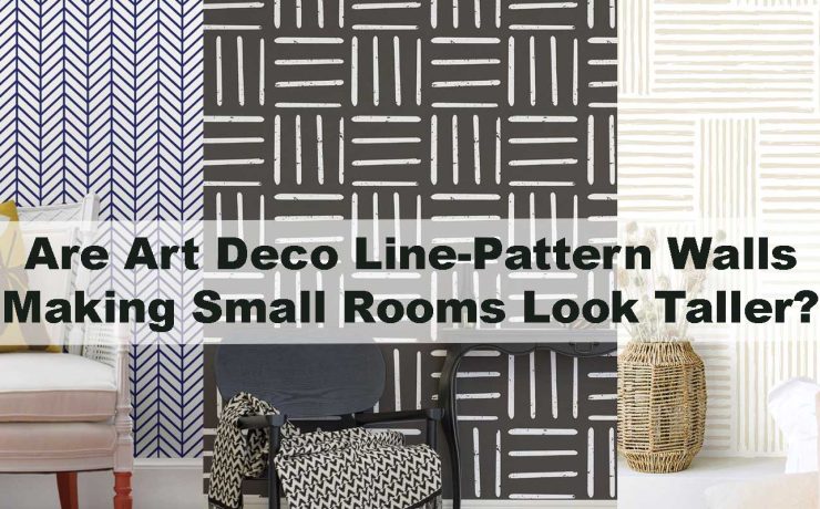 Are Art Deco Line-Pattern Walls Making Small Rooms Look Taller?