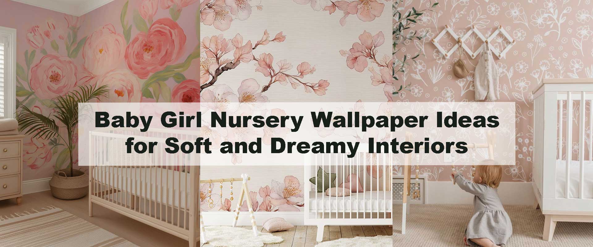 Baby Girl Nursery Wallpaper Ideas for Soft and Dreamy Interiors
