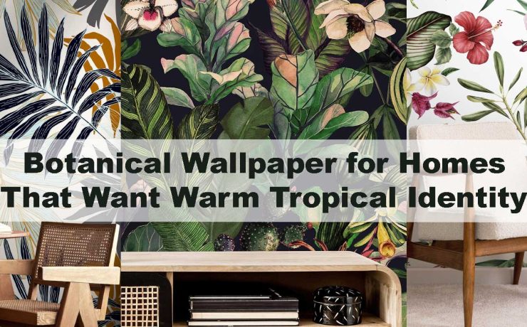 Botanical Wallpaper for Homes That Want Warm Tropical Identity