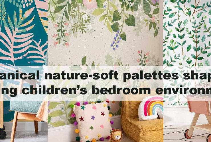 Botanical nature-soft palettes shaping calming children’s bedroom environments