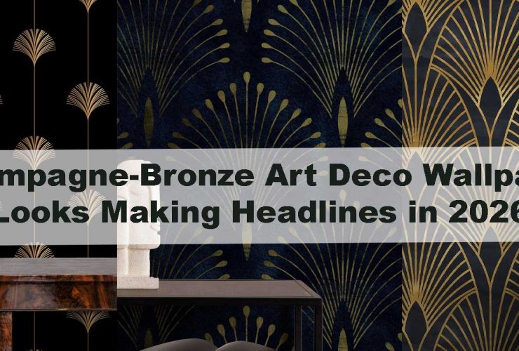 Champagne-Bronze Art Deco Wallpaper Looks Making Headlines in 2026