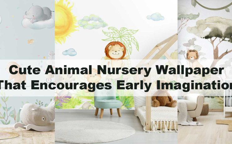 Cute Animal Nursery Wallpaper That Encourages Early Imagination