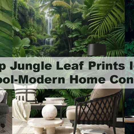 Deep Jungle Leaf Prints Ideal for Cool-Modern Home Concepts