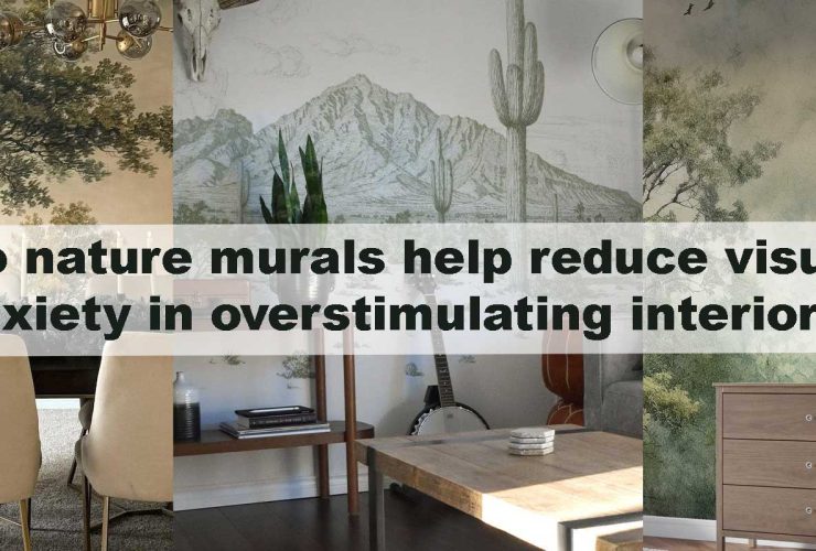 Do nature murals help reduce visual anxiety in overstimulating interiors?