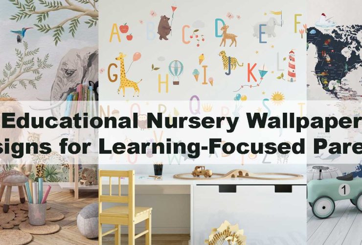 Educational Nursery Wallpaper Designs for Learning-Focused Parents