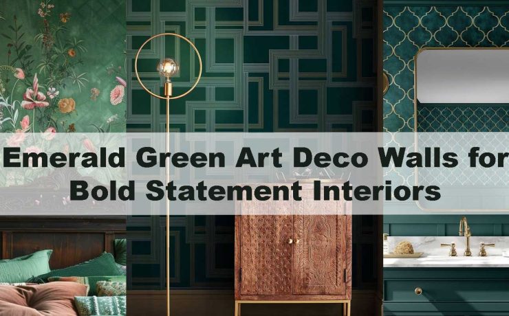 Emerald Green Art Deco Walls for Bold Statement Interiors