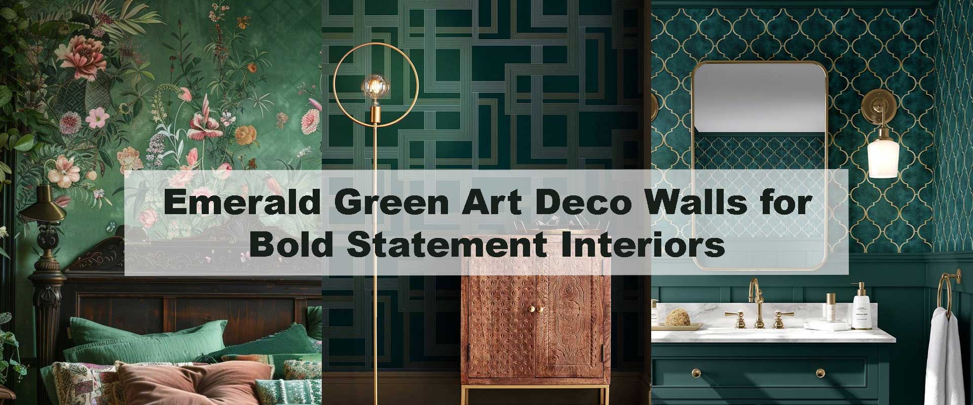 Emerald Green Art Deco Walls for Bold Statement Interiors