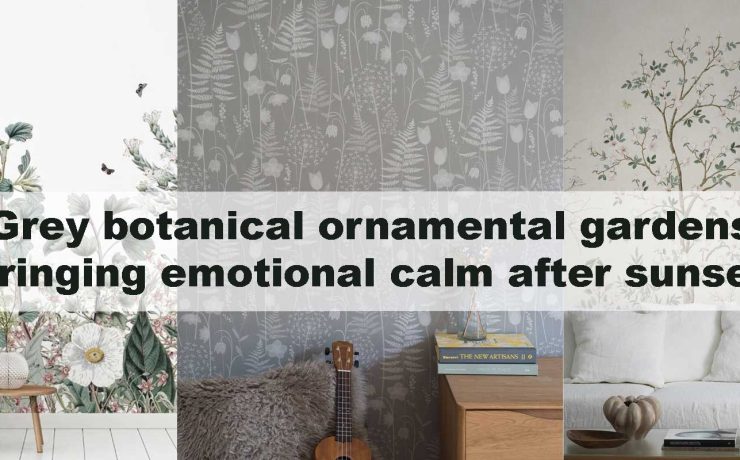 Grey botanical ornamental gardens bringing emotional calm after sunset