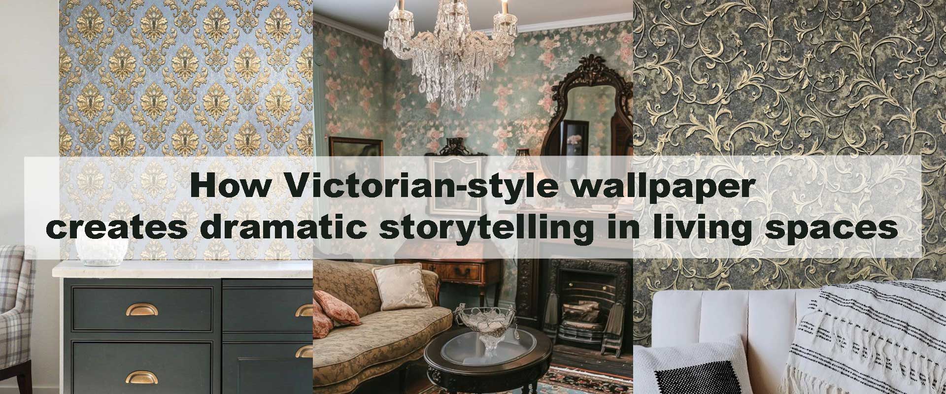 How Victorian-style wallpaper creates dramatic storytelling in living spaces