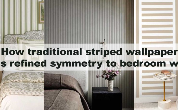 How traditional striped wallpaper adds refined symmetry to bedroom walls