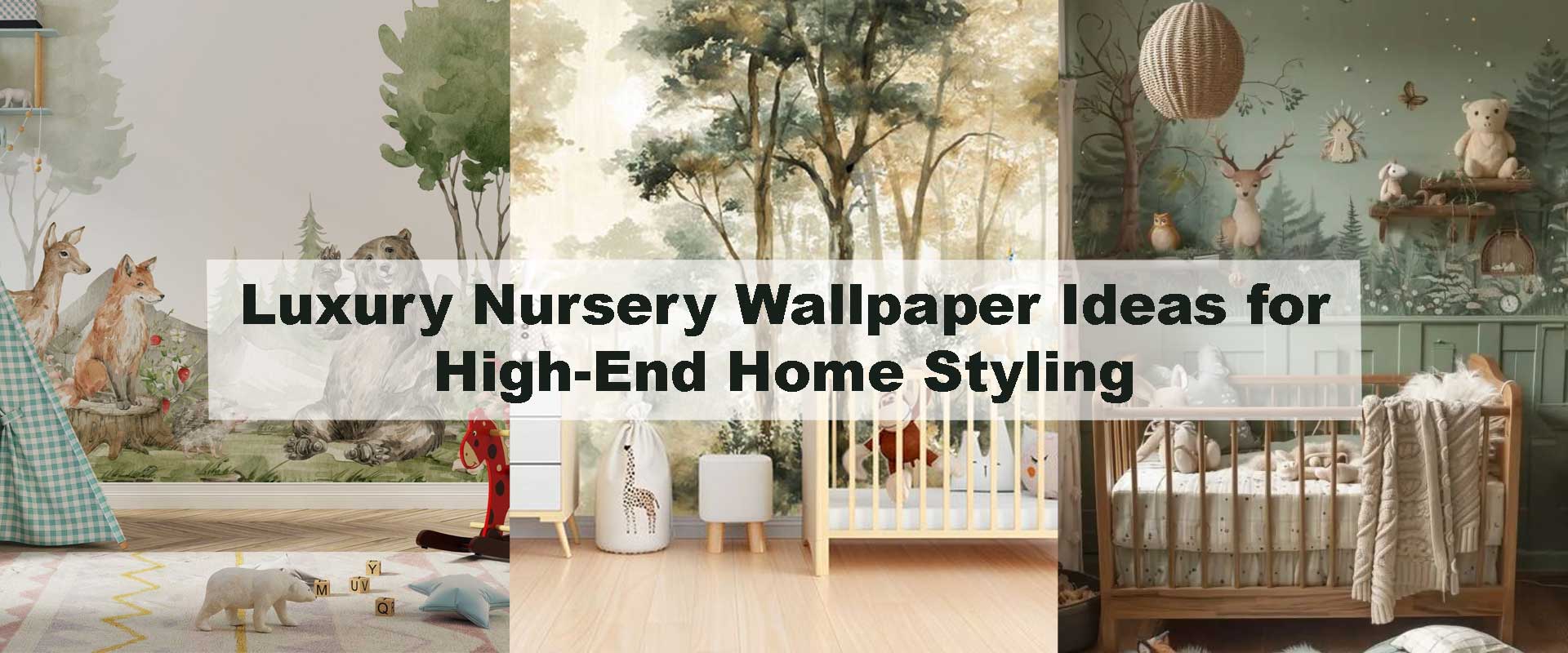 Luxury Nursery Wallpaper Ideas for High-End Home Styling